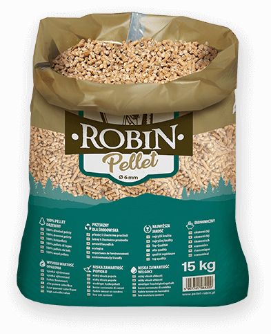 worek pelletu opałowego Robin do kupienia w Golubiu-Dobrzyniu lub sklepie internetowym